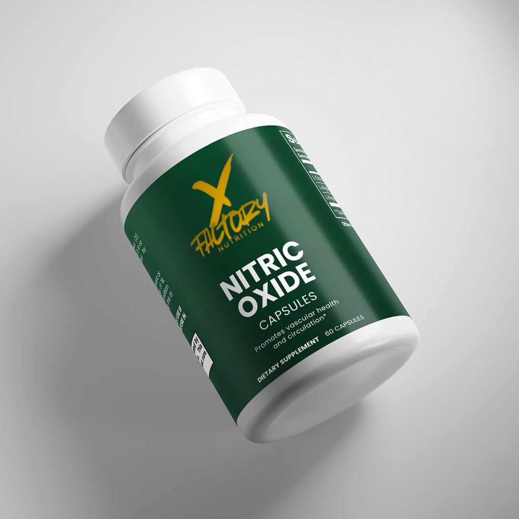 Nitric Oxide With L-Arginine Alpha-Ketoglutarate, L-Arginine Hydrochloride, and L-Citrulline DL-Malate To Improve Circulation and Nutrient Delivery and Promote Muscle Growth