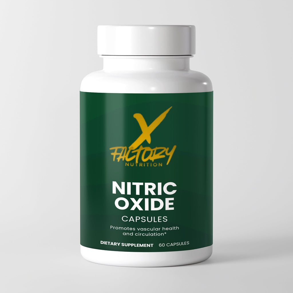 Nitric Oxide With L-Arginine Alpha-Ketoglutarate, L-Arginine Hydrochloride, and L-Citrulline DL-Malate To Improve Circulation and Nutrient Delivery and Promote Muscle Growth
