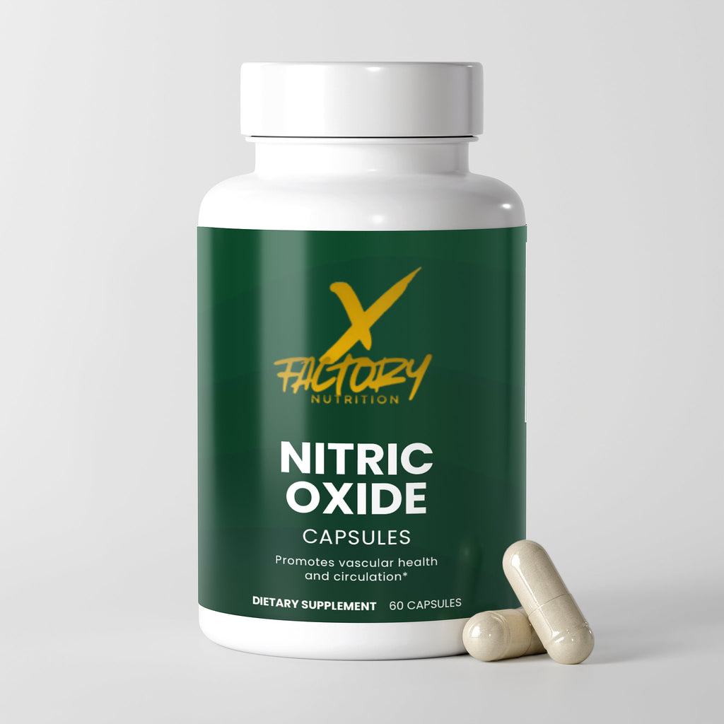 Nitric Oxide With L-Arginine Alpha-Ketoglutarate, L-Arginine Hydrochloride, and L-Citrulline DL-Malate To Improve Circulation and Nutrient Delivery and Promote Muscle Growth