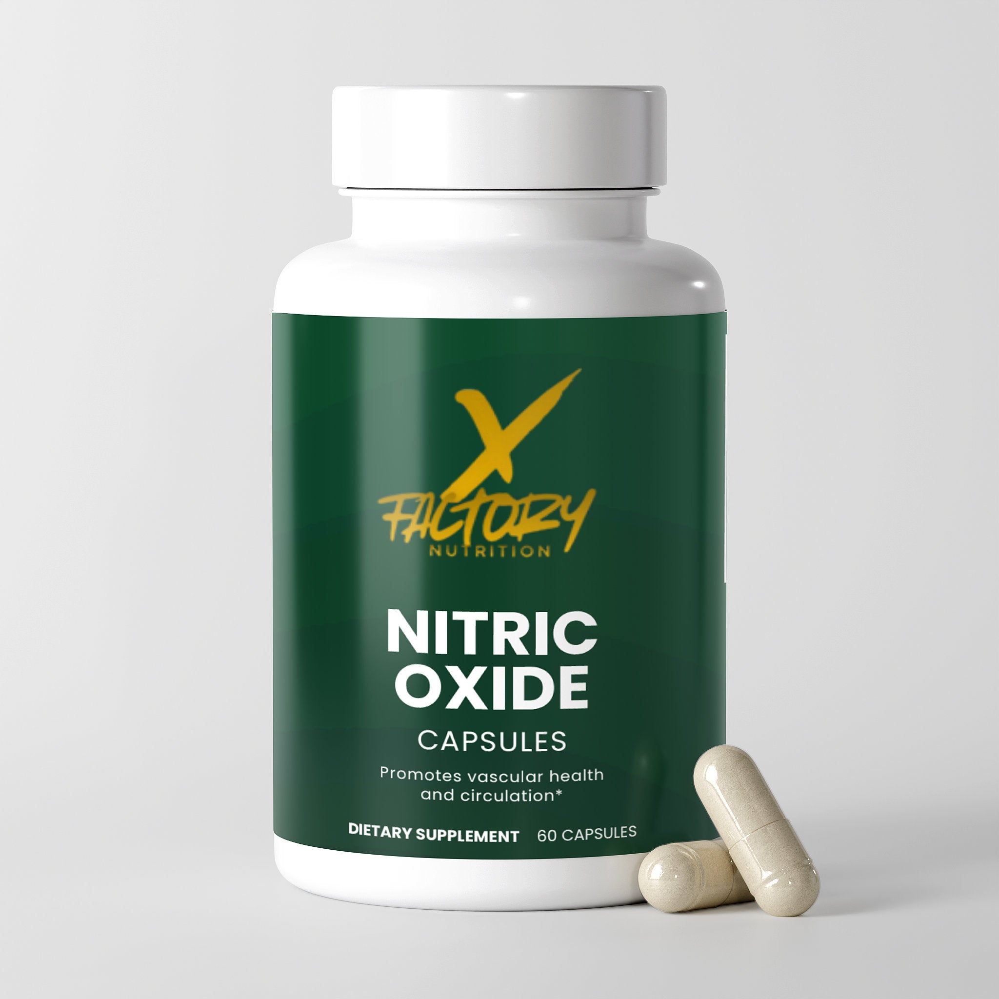 Nitric Oxide With L-Arginine Alpha-Ketoglutarate, L-Arginine Hydrochloride, and L-Citrulline DL-Malate To Improve Circulation and Nutrient Delivery and Promote Muscle Growth
