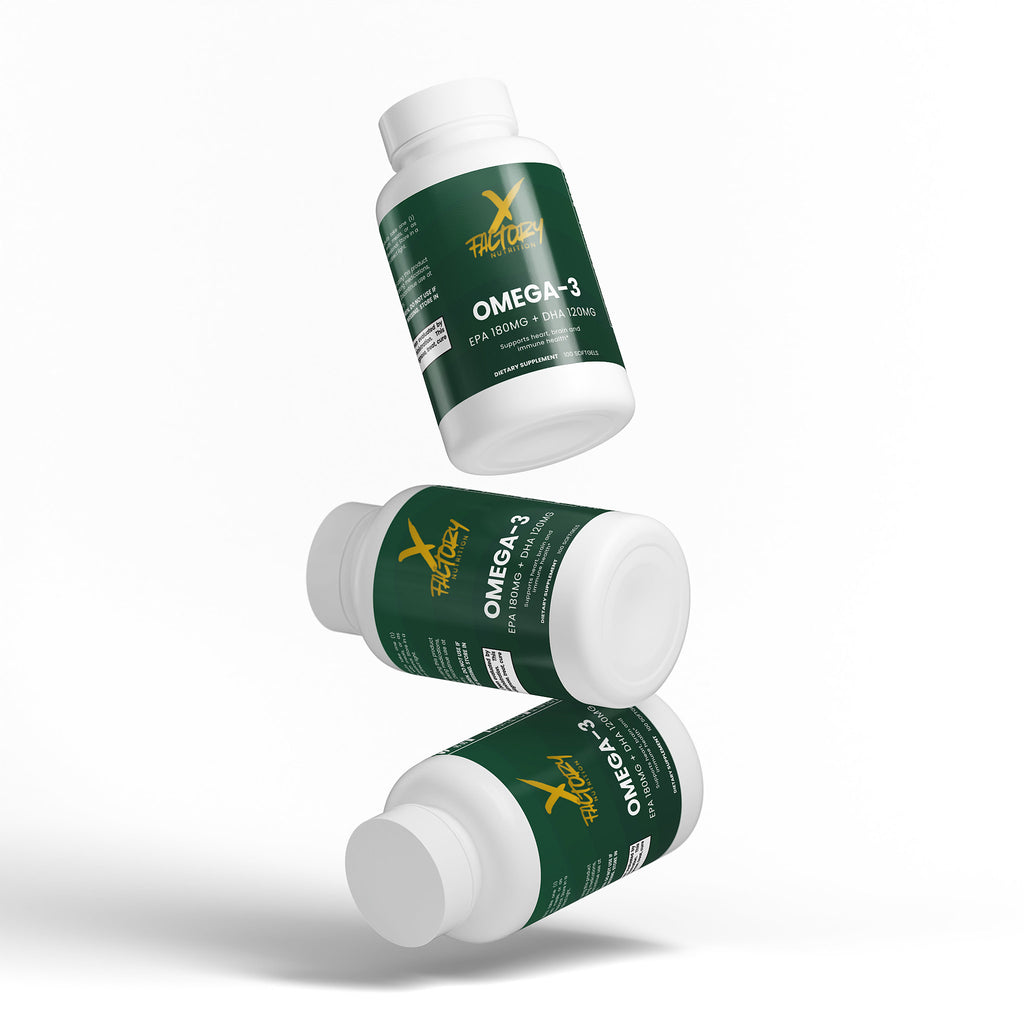 Omega-3 EPA 180mg + DHA 120mg Softgels To Support Normal Cholesterol, Triglyceride Metabolism and Support Brain Function and Vision