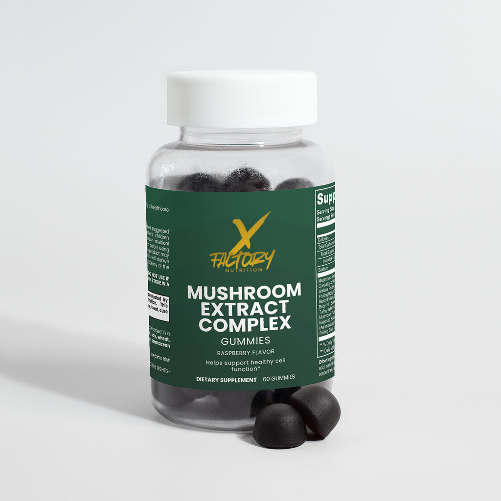 Mushroom Extract Complex With The Most Sought After Mushrooms In The World To Increase Energy Levels and Athletic Performace and  Support Cognitive Functioning