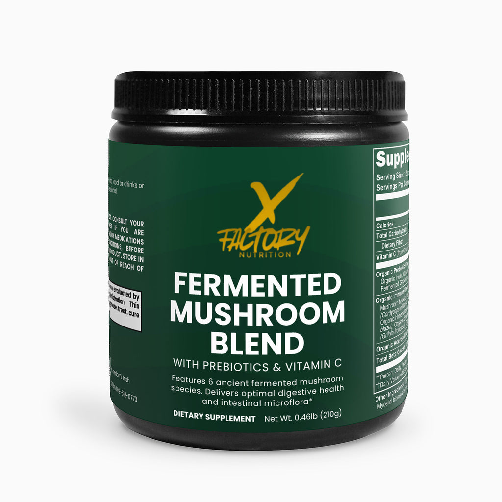 Fermented Mushroom Blend With Prebiotics and Vitamin C To Aid Digestion and Boost The Immune System