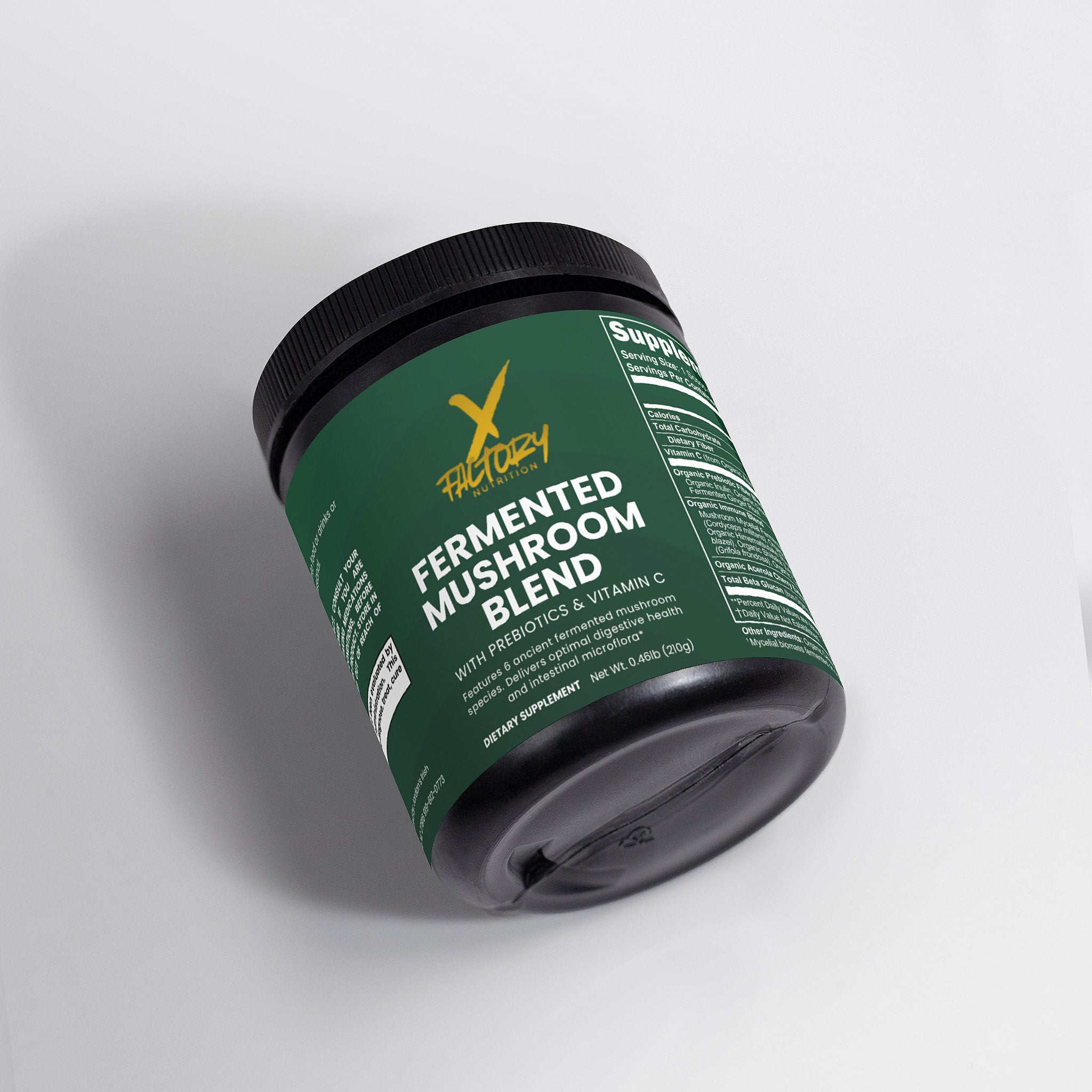 Fermented Mushroom Blend With Prebiotics and Vitamin C To Aid Digestion and Boost The Immune System
