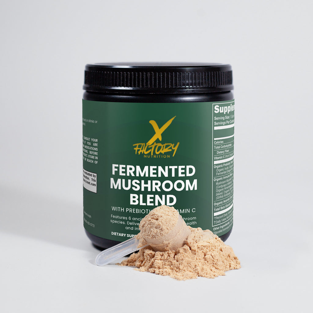 Fermented Mushroom Blend With Prebiotics and Vitamin C To Aid Digestion and Boost The Immune System