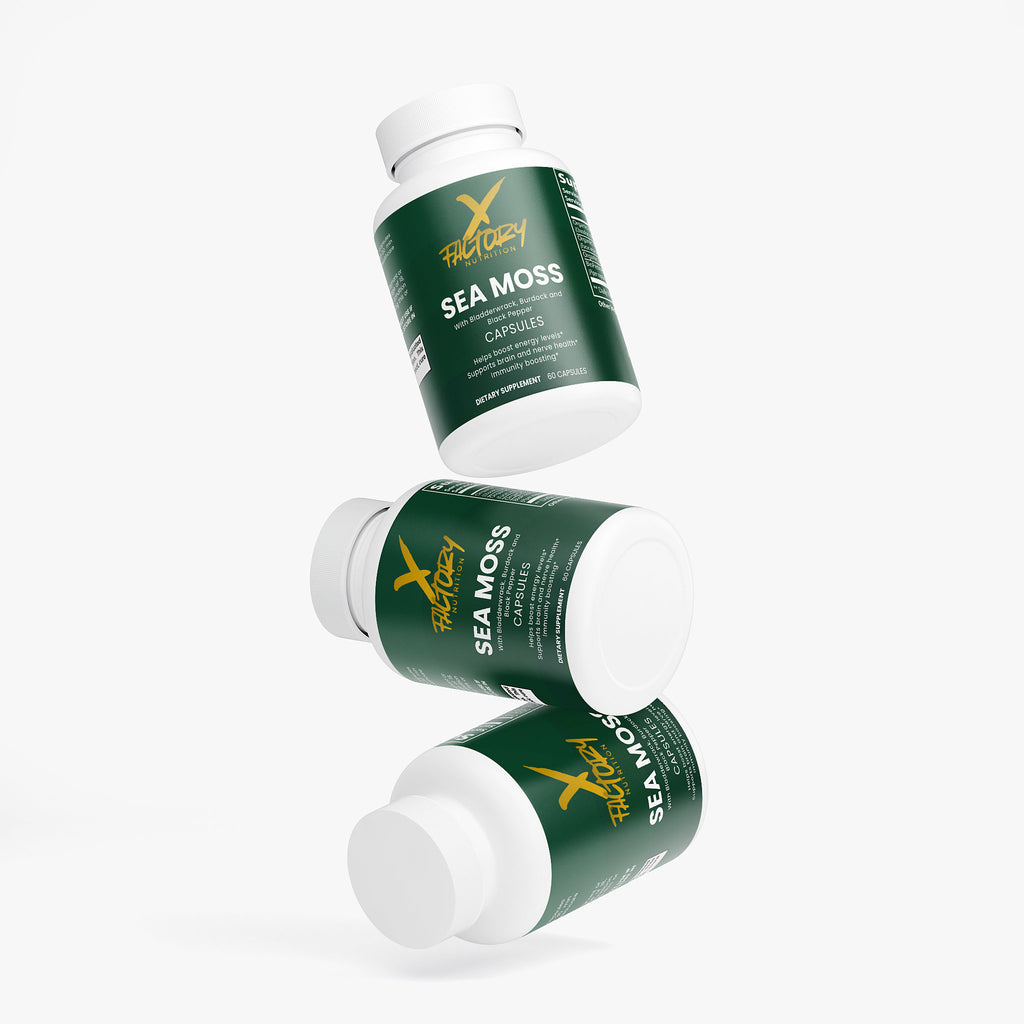 Sea Moss, Bladderwrack, Burdock and Black Pepper To Boost Energy and Immunity and Support Brain and Nerve Health