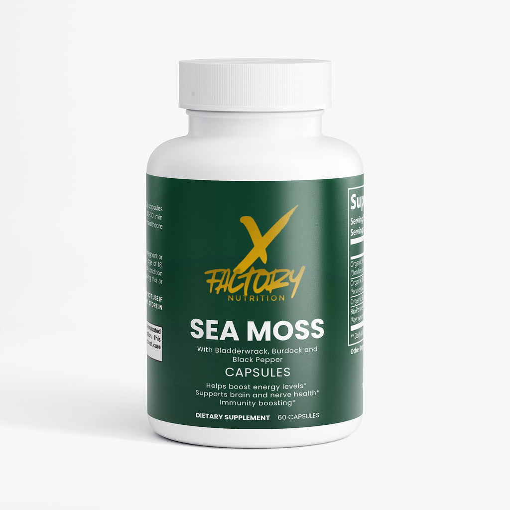 Sea Moss, Bladderwrack, Burdock and Black Pepper To Boost Energy and Immunity and Support Brain and Nerve Health