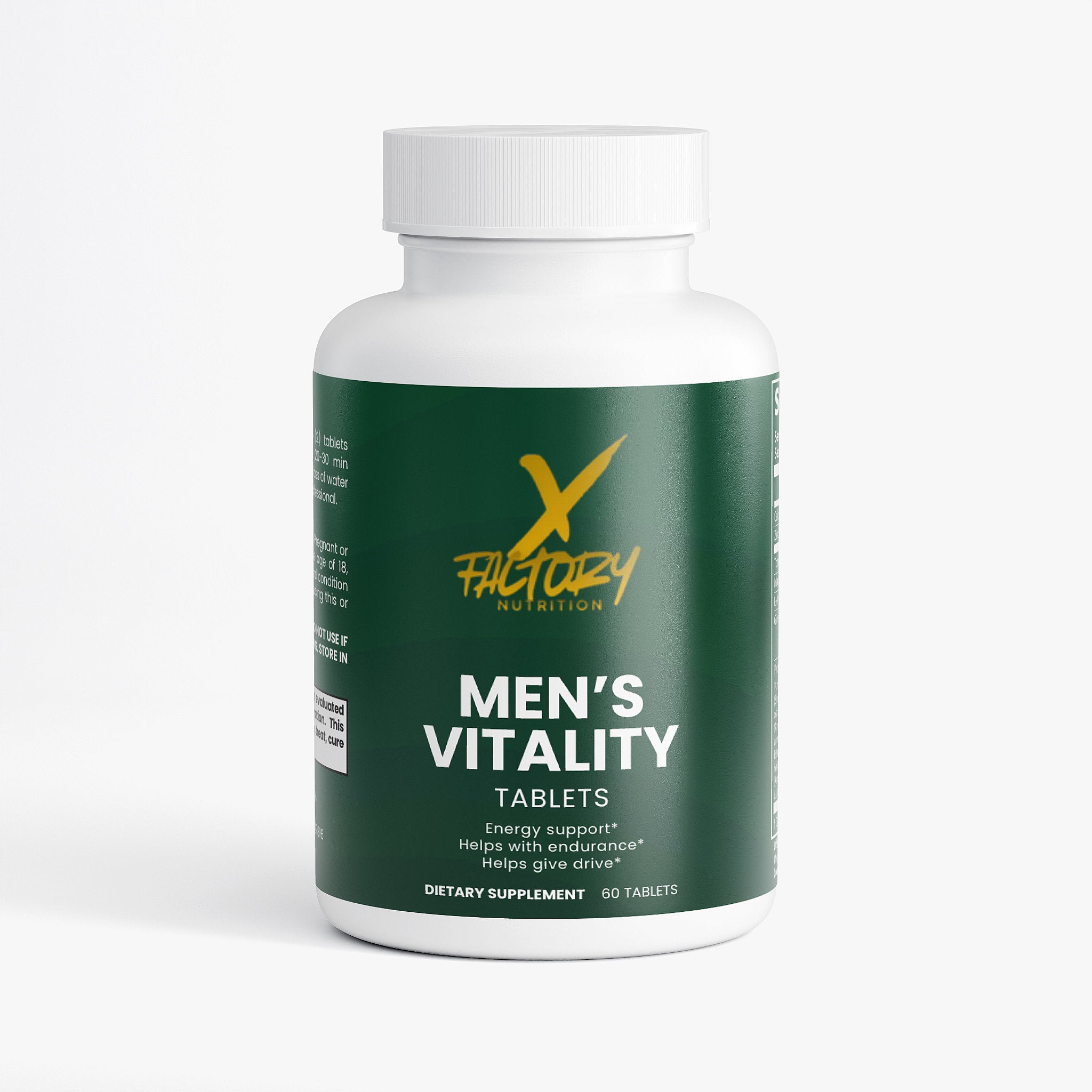 Men's Vitality With Zinc, Maca, Tongkat Ali, Ginseng and More To Help Maintain Strength, Stamina, Performance, Mascular Endurance and Libido