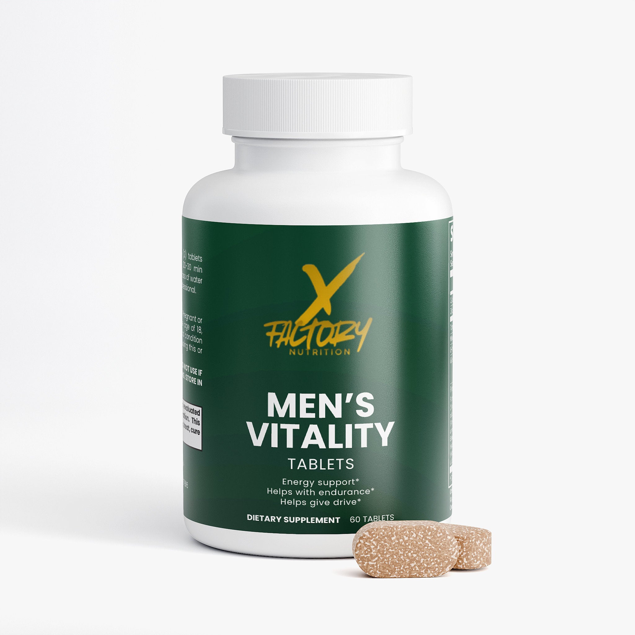 Men's Vitality With Zinc, Maca, Tongkat Ali, Ginseng and More To Help Maintain Strength, Stamina, Performance, Mascular Endurance and Libido