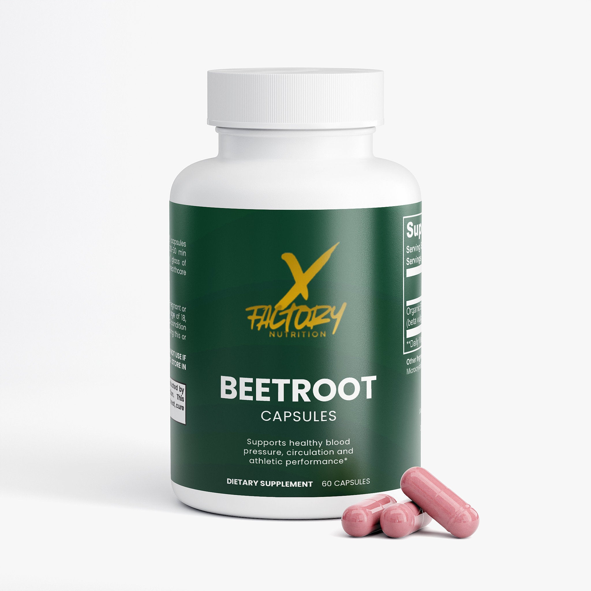 Beetroot Capsules To Support Normal Circulation and Healthy Blood Pressure,  Enhancing Oxygen Delivery To Active Muscles and Improving Sexual Function