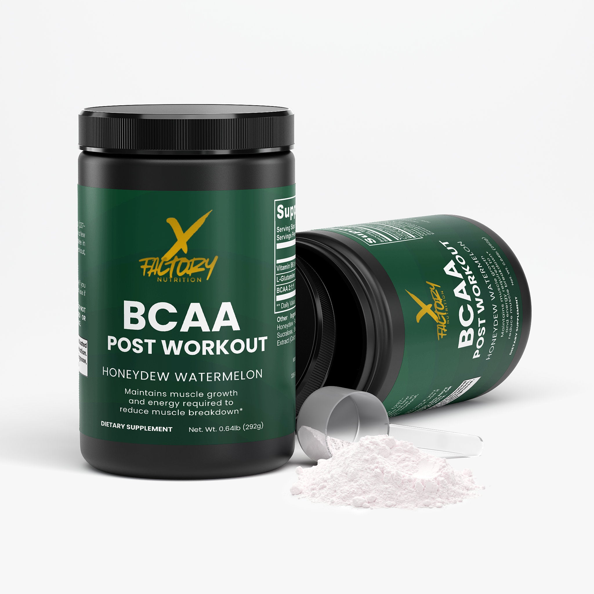 BCAA Post Workout Powder (Honeydew/Watermelon) With Glutamine and Valine To Aid In Muscle Growth and Reduce Muscle Breakdown