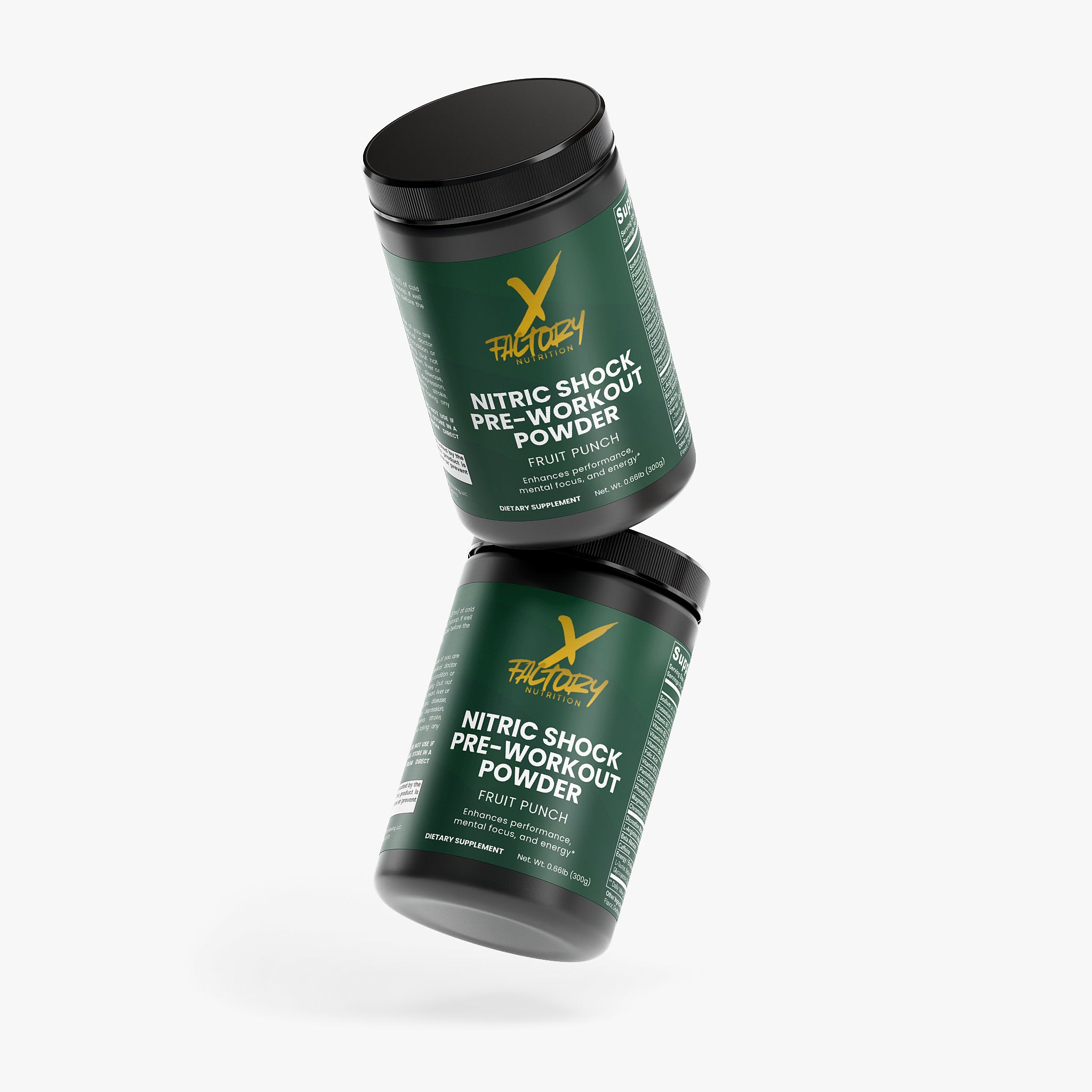 Nitric Shock Pre-Workout Powder With 23 Advanced Nutrients and No Fillers To Boost Strength and Mental and Physical Energy To Help You Crush Your Personal Best