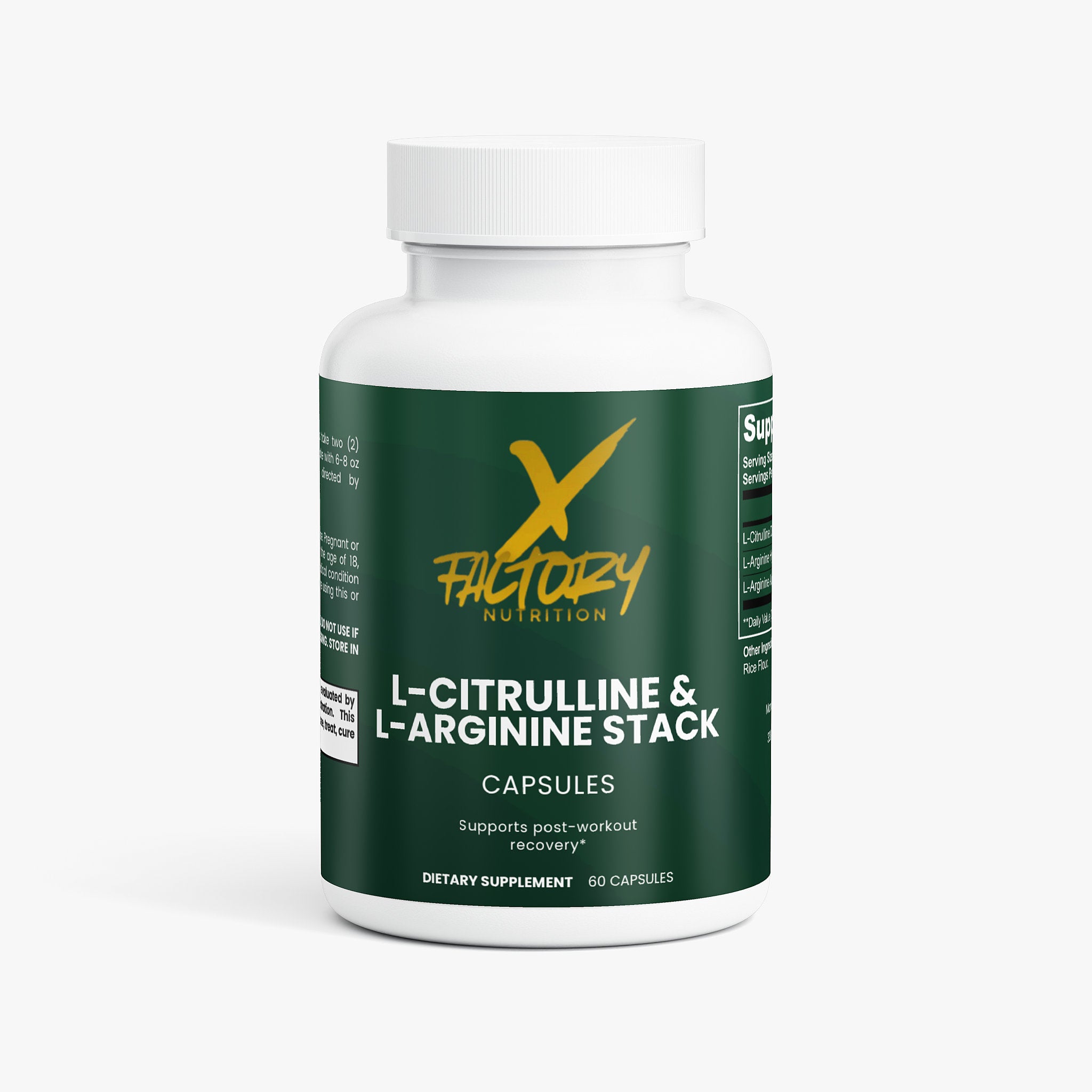 L-Citrulline & L-Arginine Stack To Supporting Muscle Performance and Post Workout Recovery