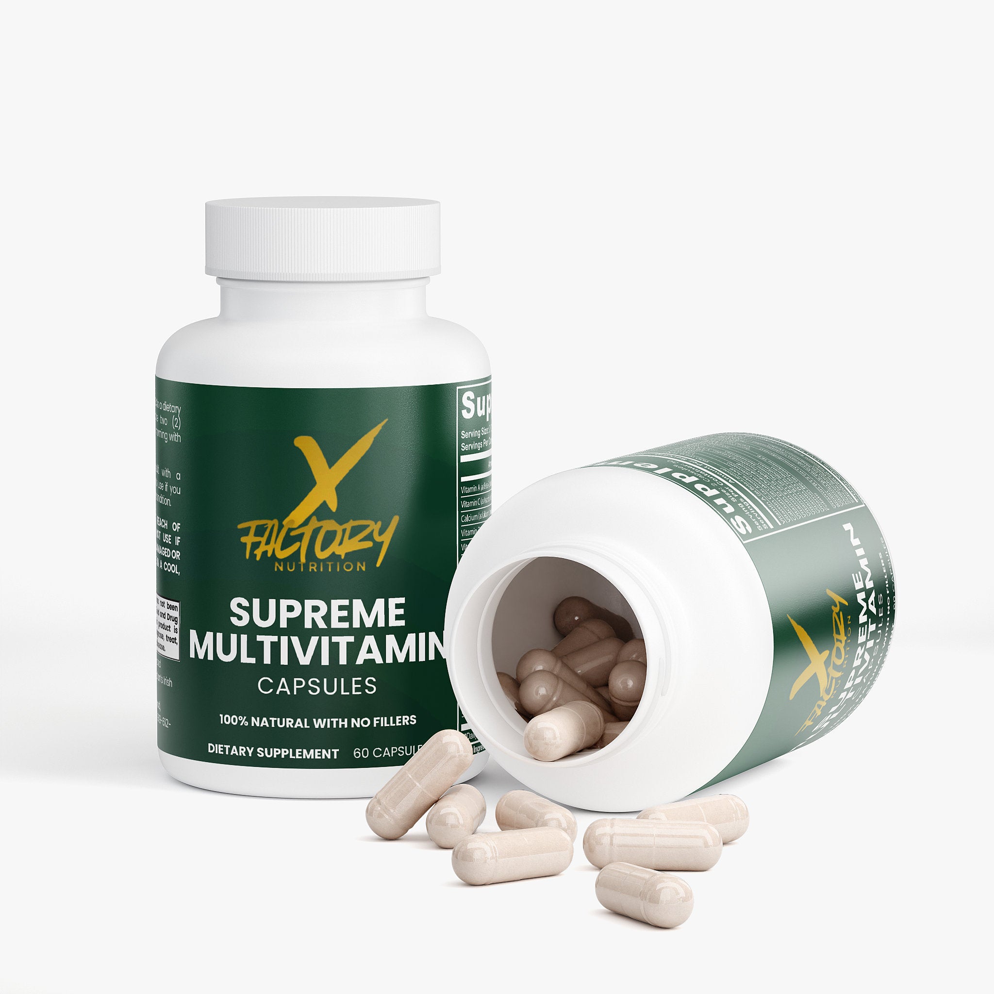 Supreme Multivitamin 100% Naturally Loaded With The Crucial Vitamins and Minerals You Need Plus An Entire Range of Antioxidants