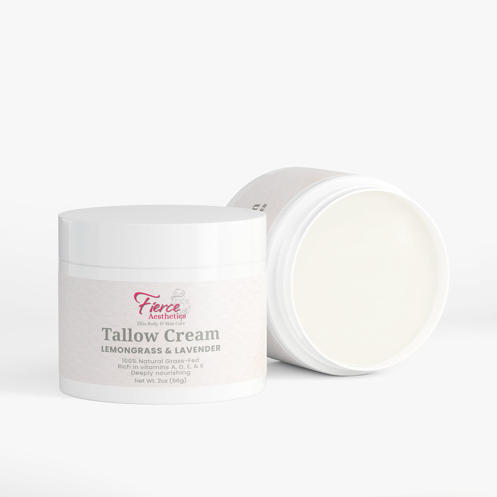 TALLOW CREAM 100% Natural with No Fillers In An Amazing Lemongrass & Lavender Scent For Luxurious Hydration for Radiant Skin
