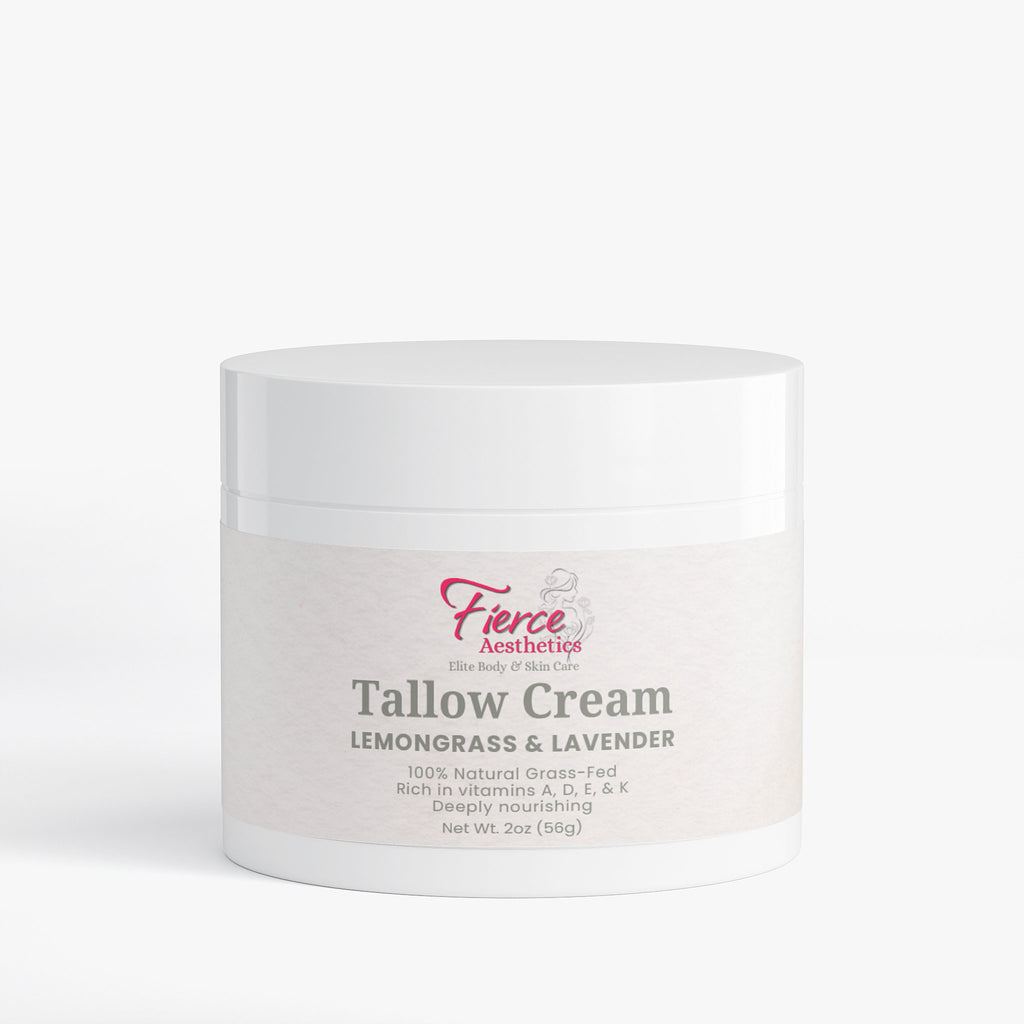 TALLOW CREAM 100% Natural with No Fillers In An Amazing Lemongrass & Lavender Scent For Luxurious Hydration for Radiant Skin