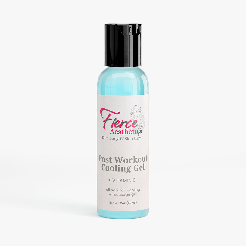 POST WORKOUT COOLING GEL with Vitamin E and Other All Natural Cooling and Healing ingredients To Cool, Heal and Decrease Inflammation