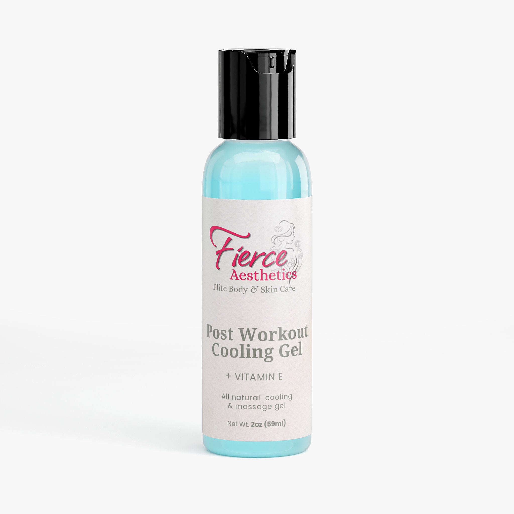 POST WORKOUT COOLING GEL with Vitamin E and Other All Natural Cooling and Healing ingredients To Cool, Heal and Decrease Inflammation