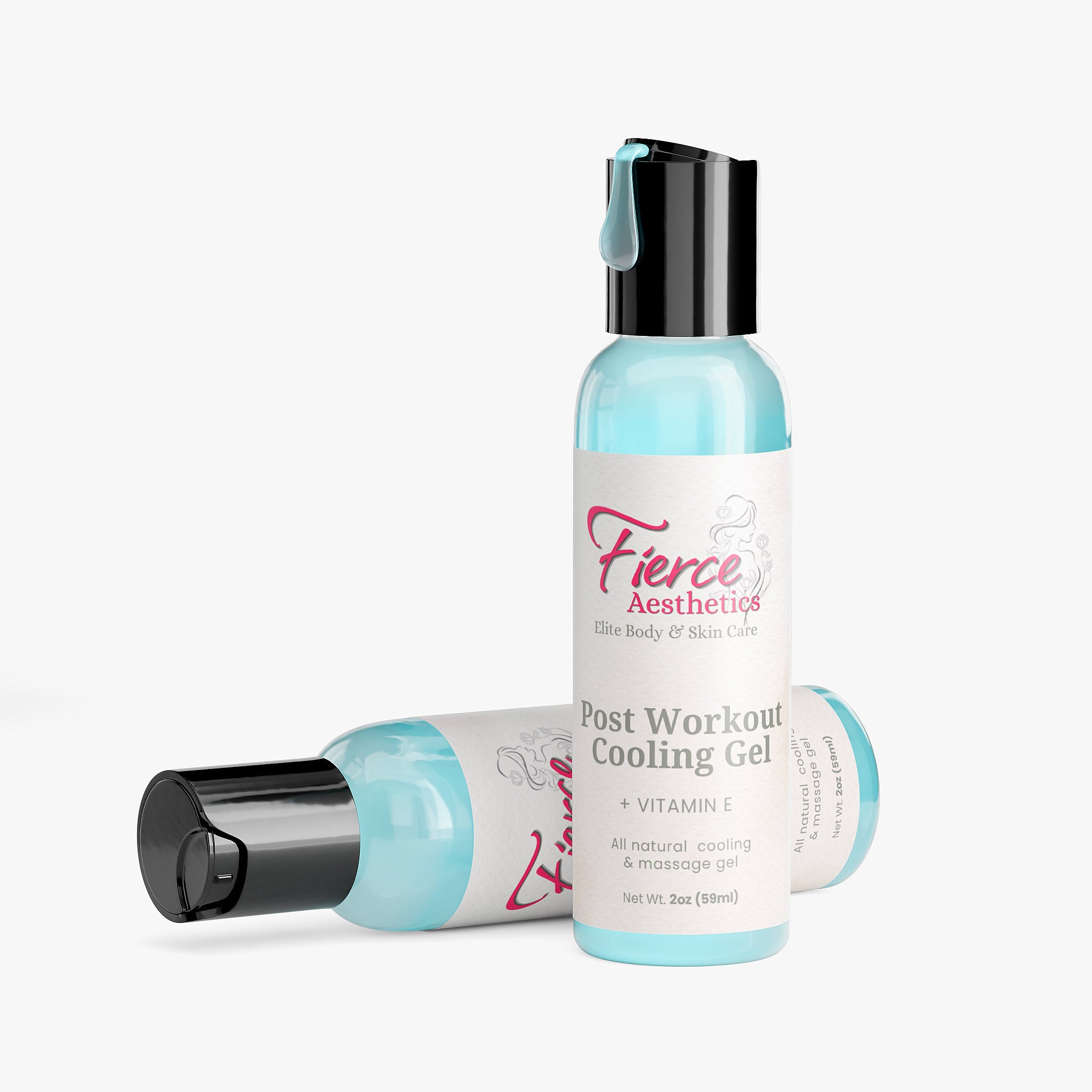 POST WORKOUT COOLING GEL with Vitamin E and Other All Natural Cooling and Healing ingredients To Cool, Heal and Decrease Inflammation