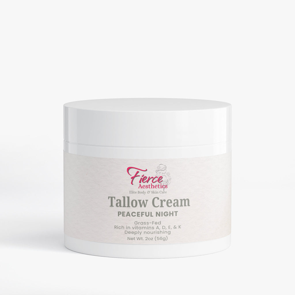 TALLOW CREAM 100% Natural with No Fillers In An Amazing Peaceful Night Scent For Luxurious Hydration for Radiant Skin