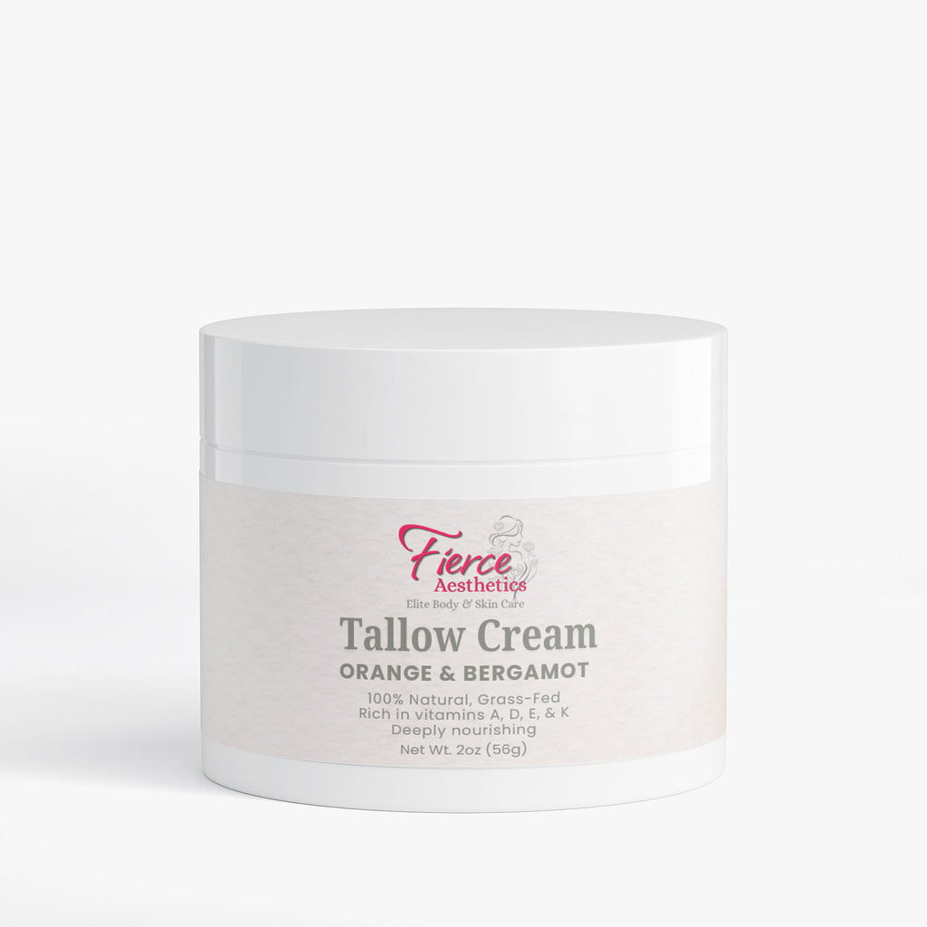 TALLOW CREAM 100% Natural with No Fillers In An Amazing Orange & Bergamot Scent For Luxurious Hydration for Radiant Skin