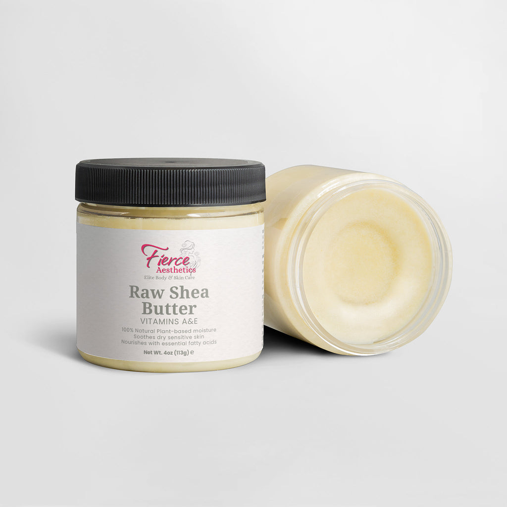 RAW SHEA BUTTER - Pure, Raw, Unrefined and Packed With Vitamins and Essential Fatty Acids To Promote Collagen Production and Skin Healing