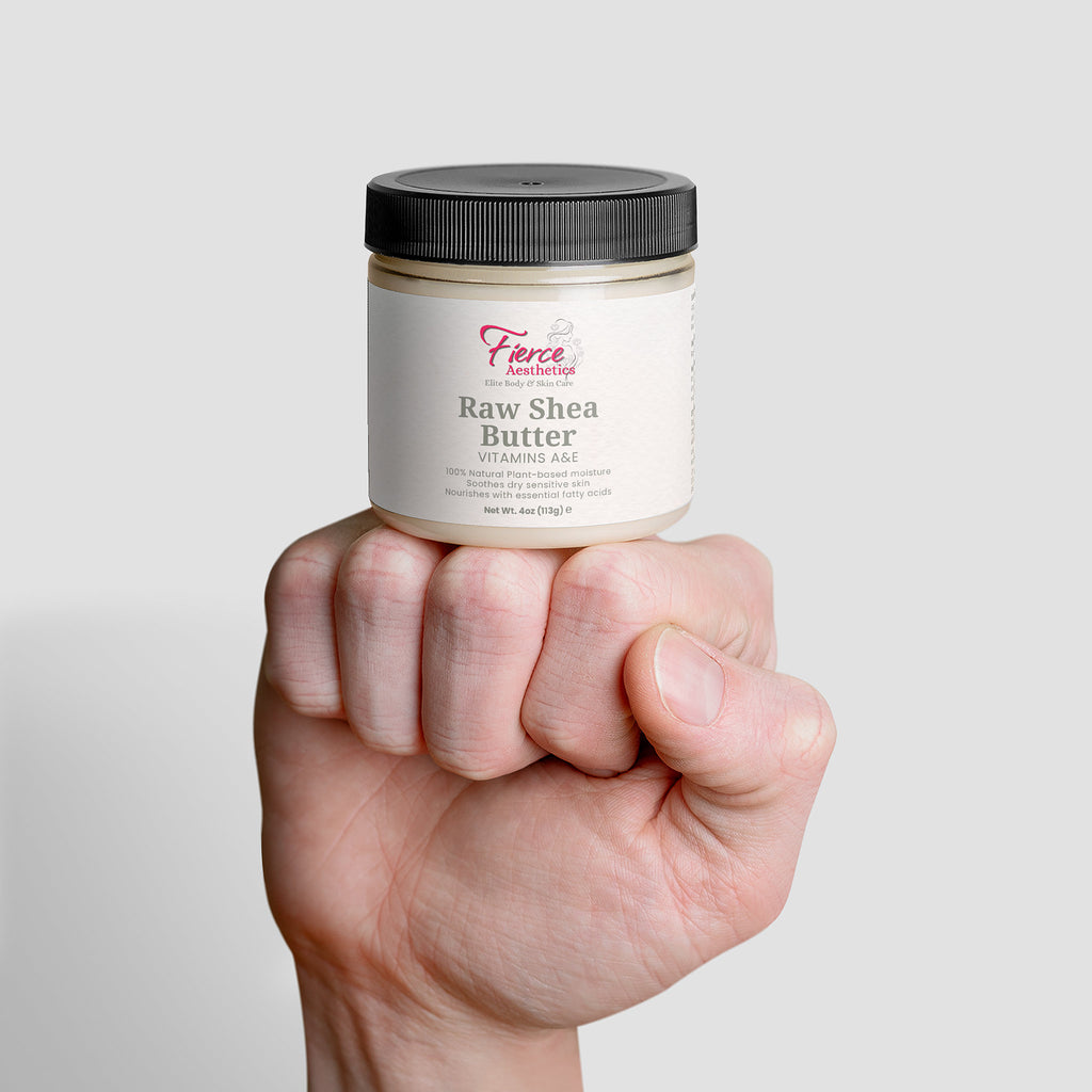 RAW SHEA BUTTER - Pure, Raw, Unrefined and Packed With Vitamins and Essential Fatty Acids To Promote Collagen Production and Skin Healing