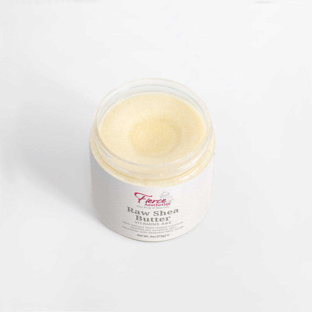 RAW SHEA BUTTER - Pure, Raw, Unrefined and Packed With Vitamins and Essential Fatty Acids To Promote Collagen Production and Skin Healing
