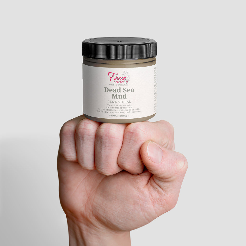 DEAD SEA MUD - 100% Natural Pore Reducer For The Face, Back, and Body To Combat Blackheads, Whiteheads, and Oily Skin