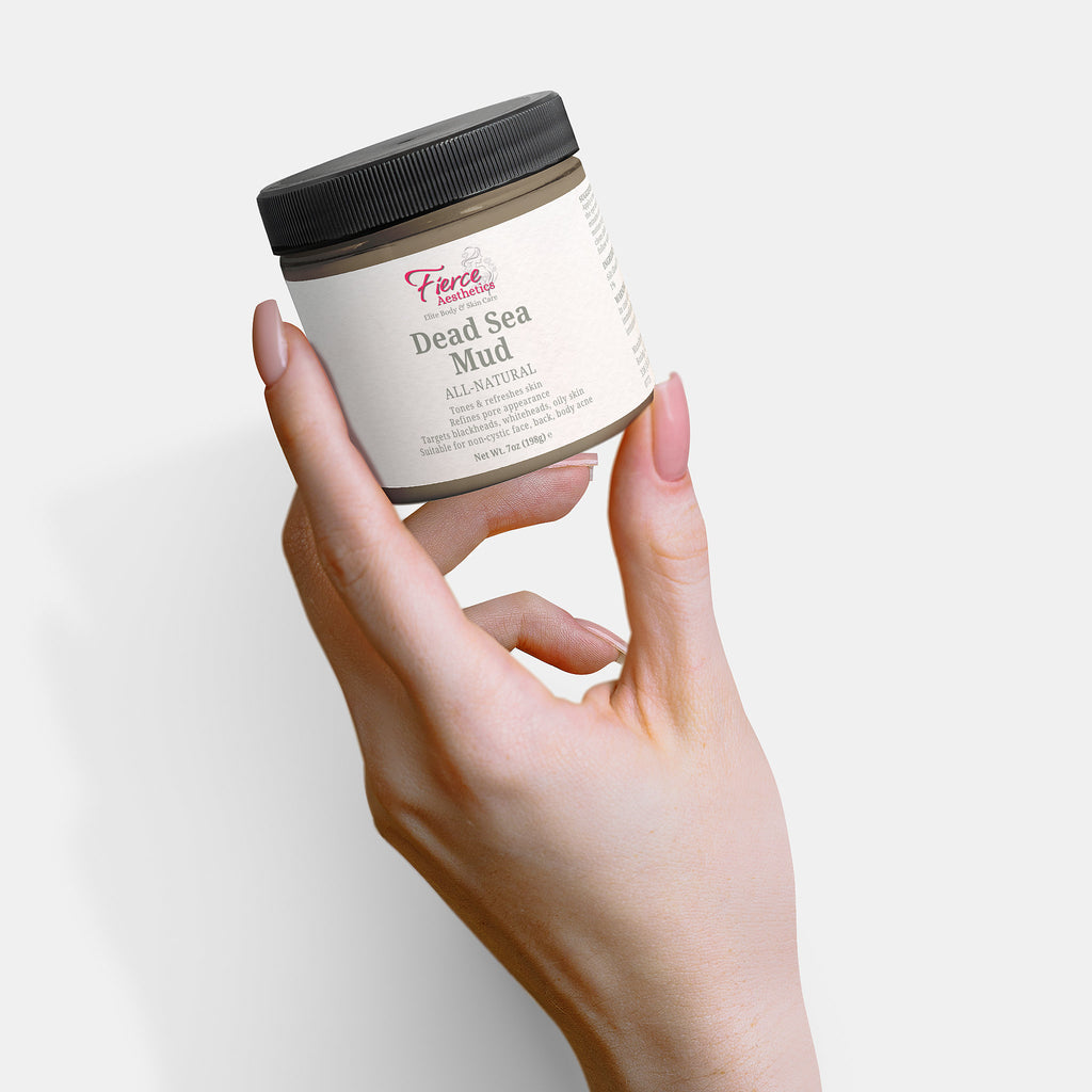DEAD SEA MUD - 100% Natural Pore Reducer For The Face, Back, and Body To Combat Blackheads, Whiteheads, and Oily Skin