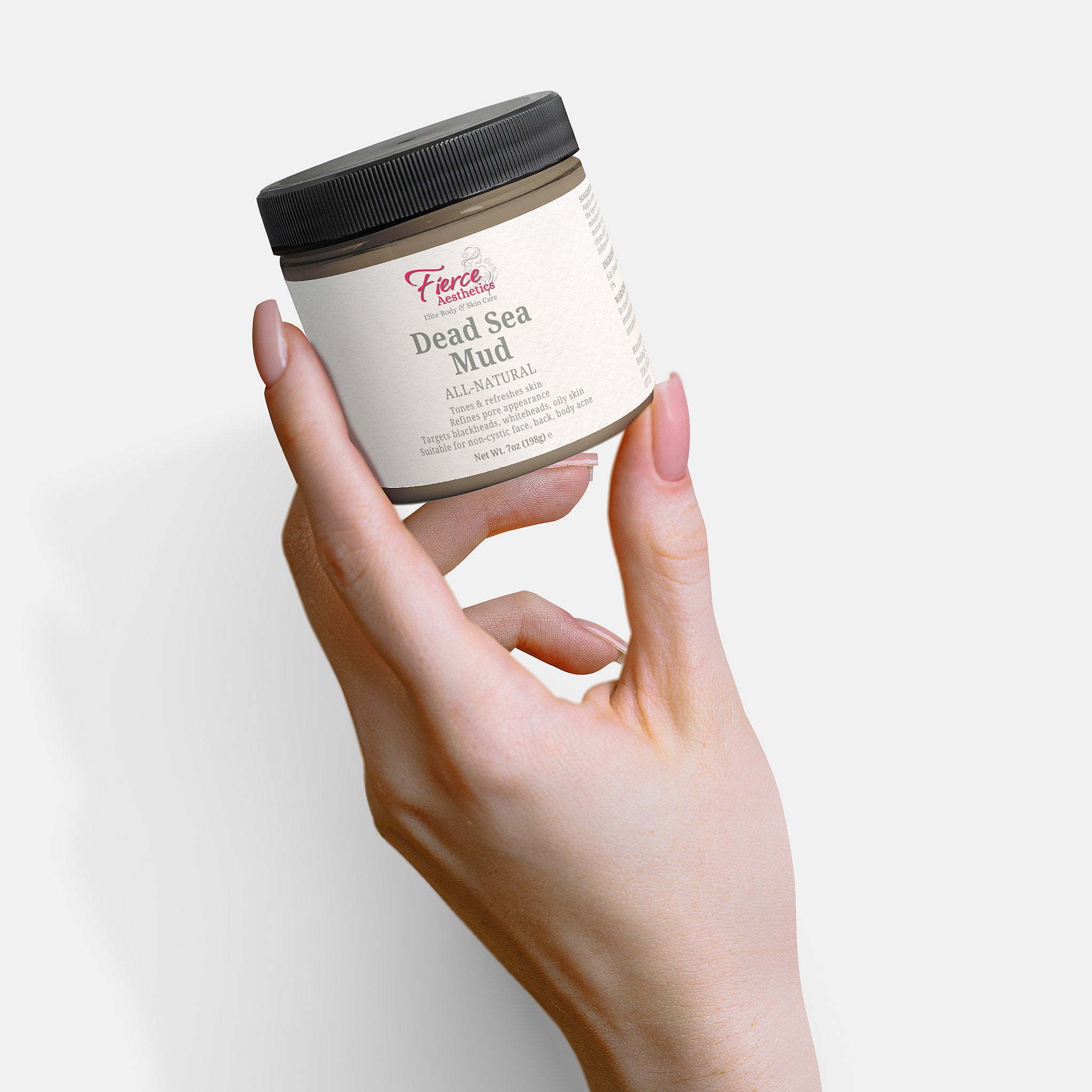 DEAD SEA MUD - 100% Natural Pore Reducer For The Face, Back, and Body To Combat Blackheads, Whiteheads, and Oily Skin