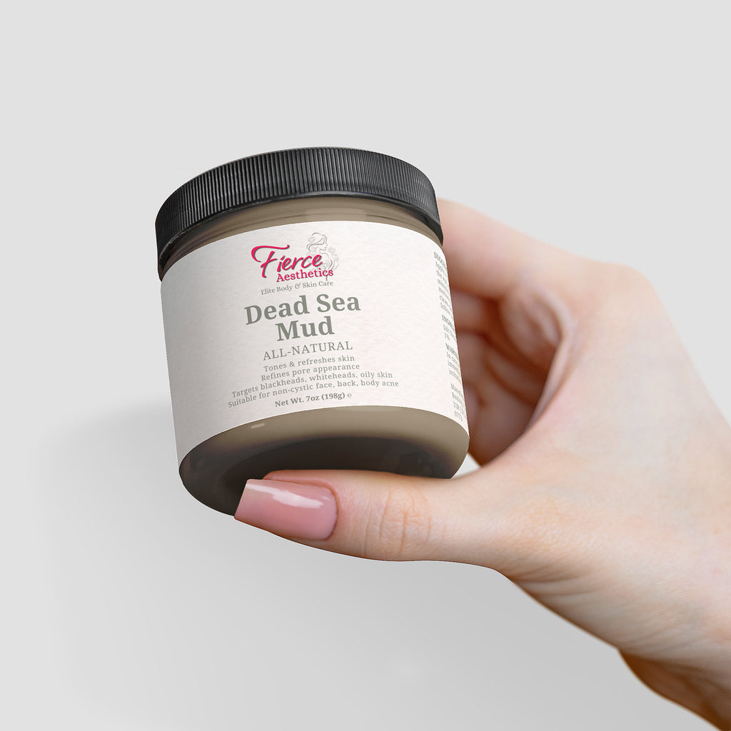 DEAD SEA MUD - 100% Natural Pore Reducer For The Face, Back, and Body To Combat Blackheads, Whiteheads, and Oily Skin