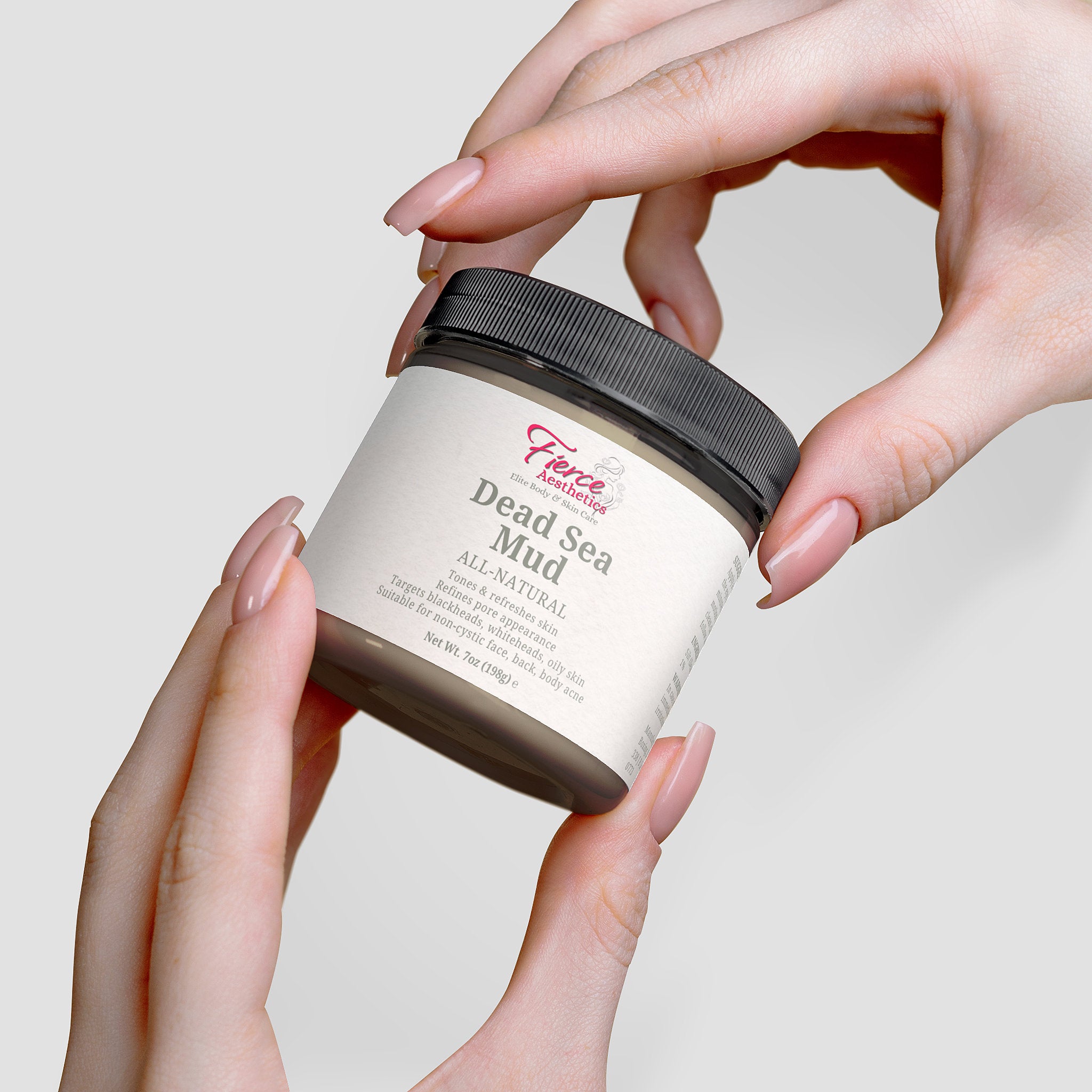 DEAD SEA MUD - 100% Natural Pore Reducer For The Face, Back, and Body To Combat Blackheads, Whiteheads, and Oily Skin