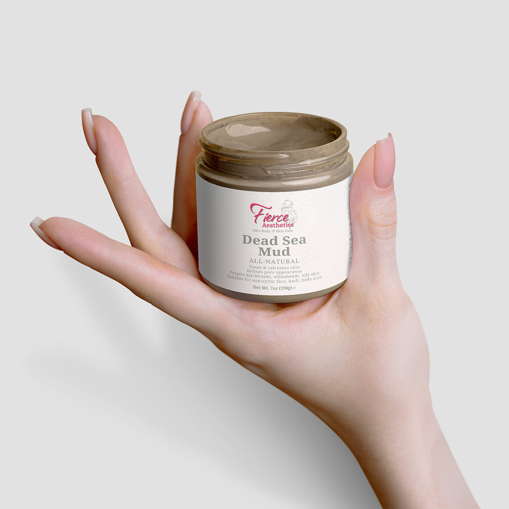 DEAD SEA MUD - 100% Natural Pore Reducer For The Face, Back, and Body To Combat Blackheads, Whiteheads, and Oily Skin