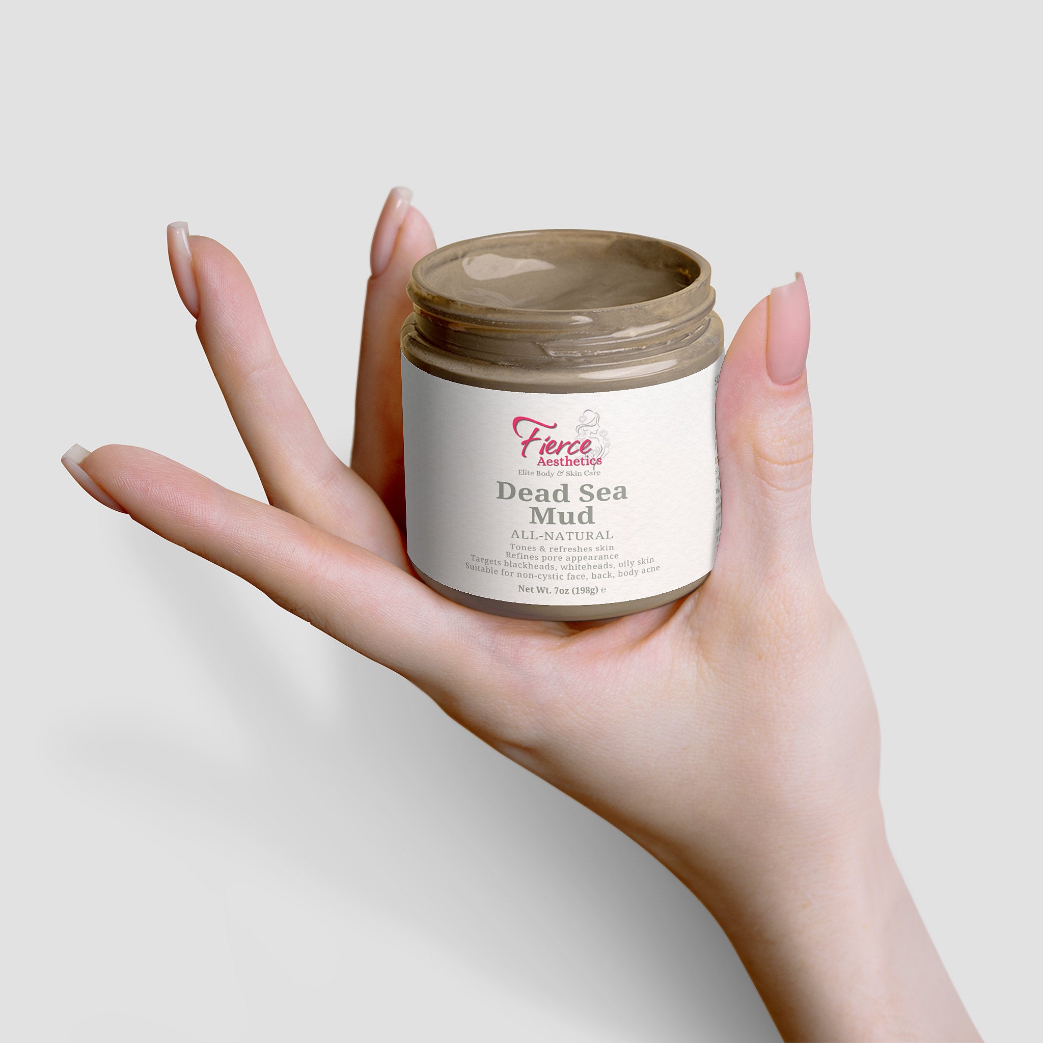 DEAD SEA MUD - 100% Natural Pore Reducer For The Face, Back, and Body To Combat Blackheads, Whiteheads, and Oily Skin
