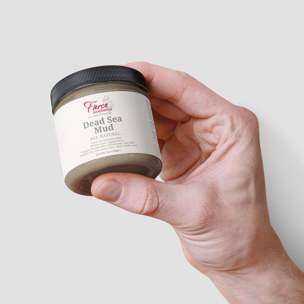 DEAD SEA MUD - 100% Natural Pore Reducer For The Face, Back, and Body To Combat Blackheads, Whiteheads, and Oily Skin
