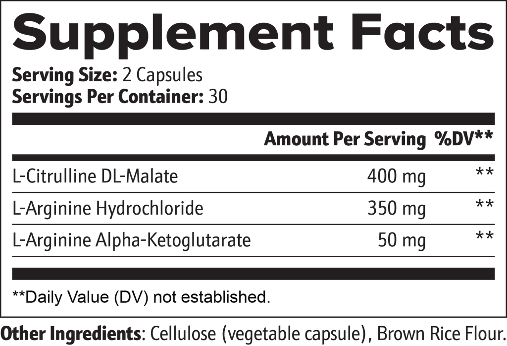 L-Citrulline & L-Arginine Stack To Supporting Muscle Performance and Post Workout Recovery
